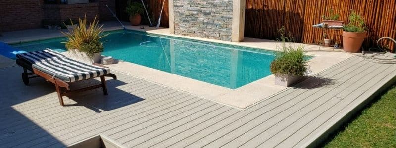 Deck sintético para bordes de piletas